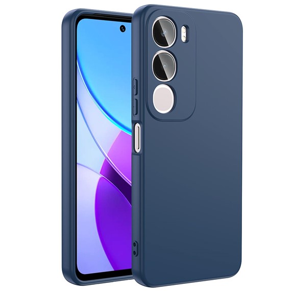 Microsonic Vivo Y31 5G Kılıf Groovy Soft Lacivert 1