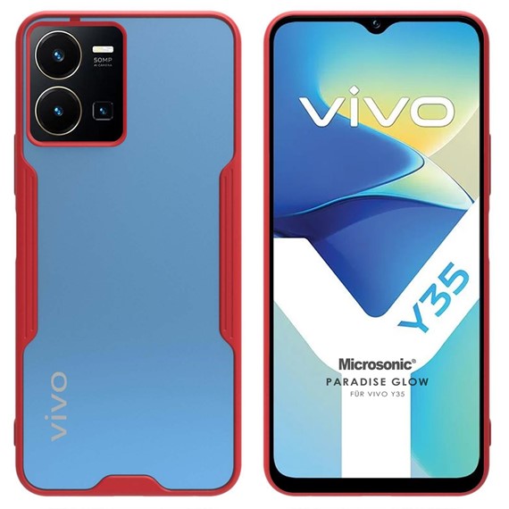 Microsonic Vivo Y22S Kılıf Paradise Glow Kırmızı 1