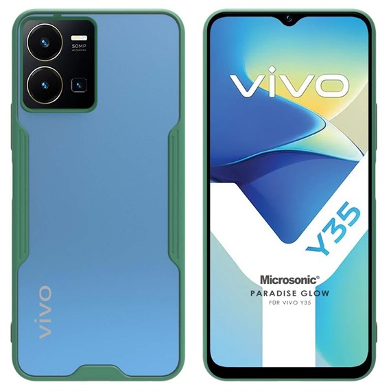 Microsonic Vivo Y22S Kılıf Paradise Glow Yeşil 1