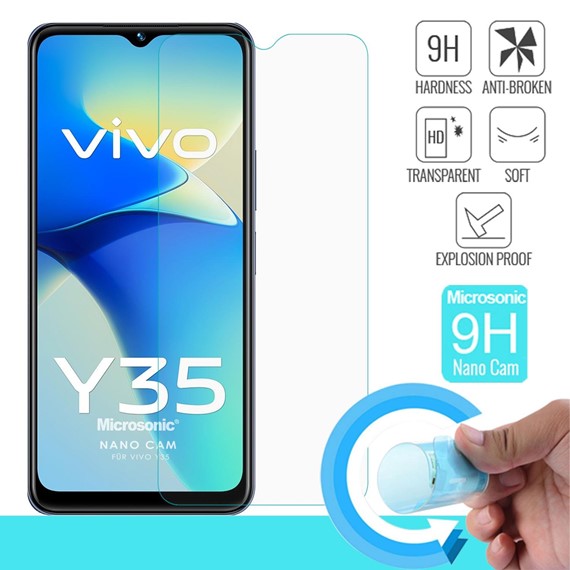 Microsonic Vivo Y35 Nano Glass Cam Ekran Koruyucu 1