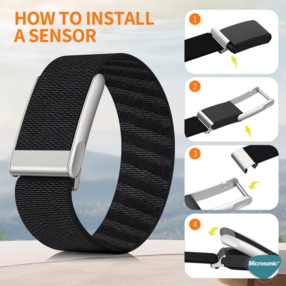 Microsonic WHOOP 5 0 Hasırlı Kordon Woven Sport Loop Yeşil 4
