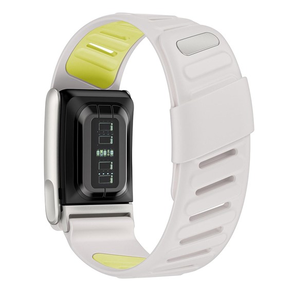 Microsonic WHOOP 5 0 Kordon Silicone Sport Band Beyaz Sarı 2