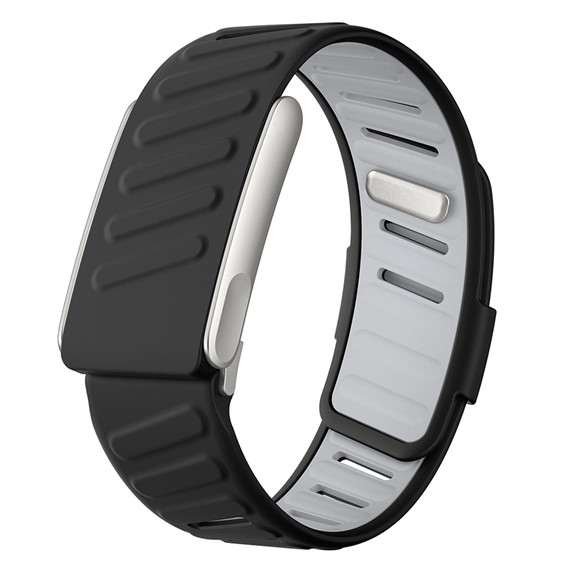 Microsonic WHOOP 5 0 Kordon Silicone Sport Band Siyah Gri 1