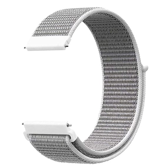 Microsonic Amazfit GTS 3 Hasırlı Kordon Woven Sport Loop Beyaz 2