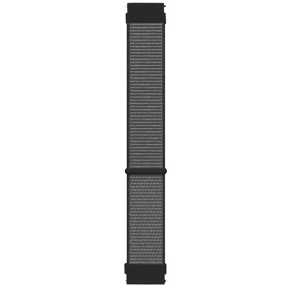 Microsonic Amazfit GTS 4 Mini Hasırlı Kordon Woven Sport Loop Gri 1