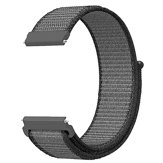 Microsonic Amazfit Active Hasırlı Kordon Woven Sport Loop Gri 2
