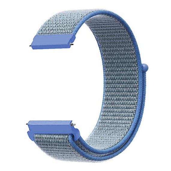 Microsonic Huawei Watch GT2 42mm Hasırlı Kordon Woven Sport Loop Mavi 2