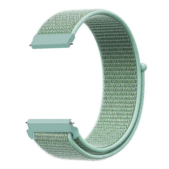 Microsonic Garmin Forerunner 55 Hasırlı Kordon Woven Sport Loop Mint Yeşili 2