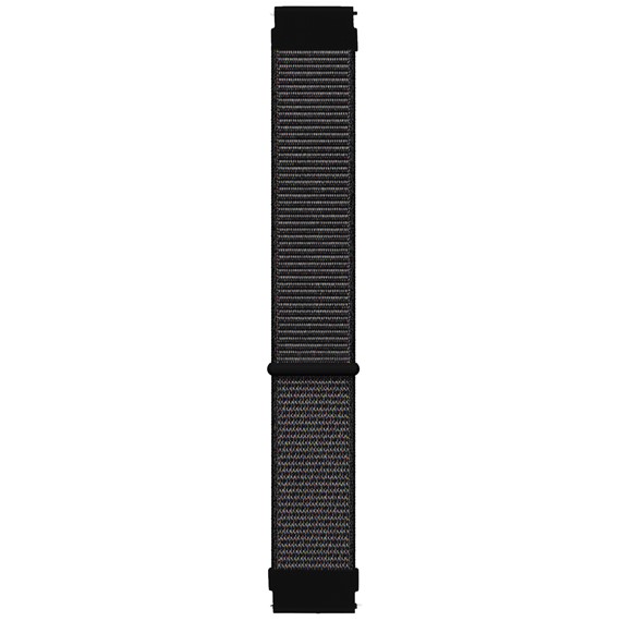 Microsonic Amazfit GTS 2 42mm Hasırlı Kordon Woven Sport Loop Siyah 1