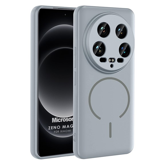 Microsonic Xiaomi 14 Ultra Kılıf Zeno MagSafe Gri 1