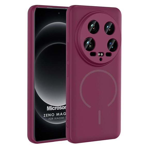 Microsonic Xiaomi 14 Ultra Kılıf Zeno MagSafe Mürdüm 1