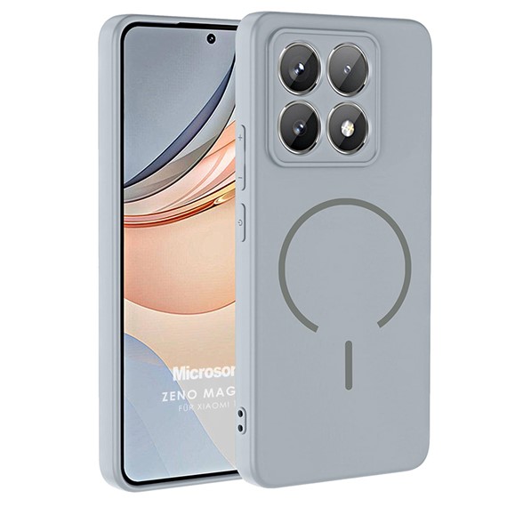 Microsonic Xiaomi 14T Kılıf Zeno MagSafe Gri 1
