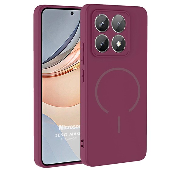 Microsonic Xiaomi 14T Kılıf Zeno MagSafe Mürdüm 1
