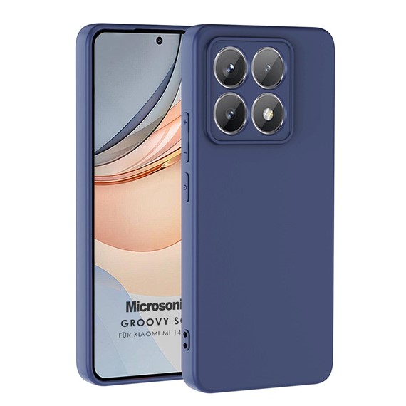 Microsonic Xiaomi 14T Pro Kılıf Groovy Soft Lacivert 1