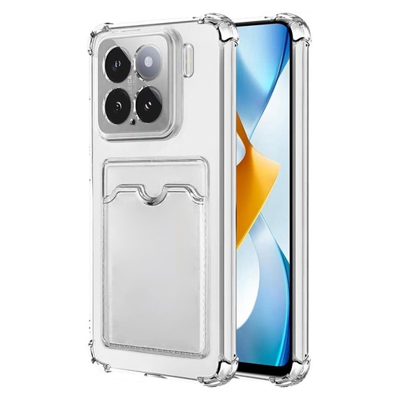 Microsonic Xiaomi 15 Card Slot Shock Kılıf Şeffaf 1