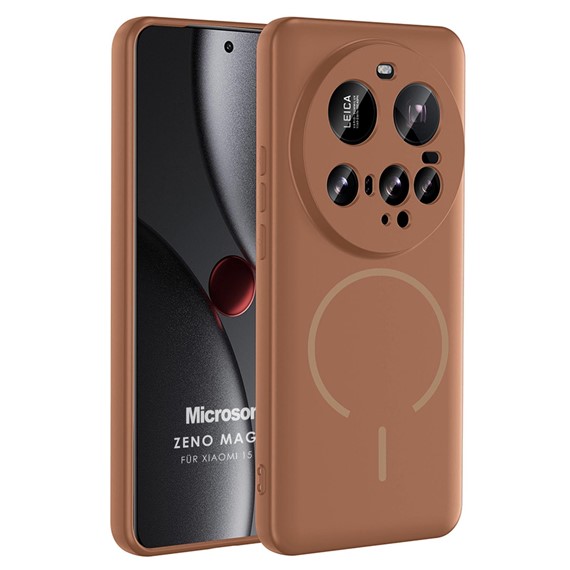 Microsonic Xiaomi 15 Ultra Kılıf Zeno MagSafe Kahverengi 1