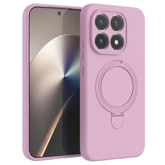 Microsonic Xiaomi 15T Kılıf Aura Stant MagSafe Pembe 1