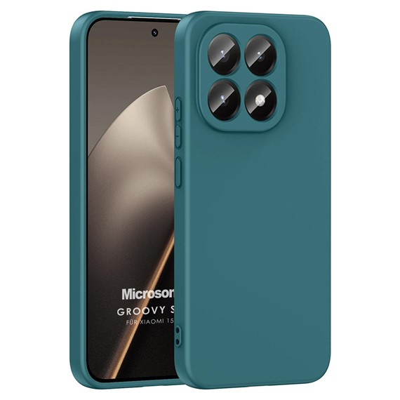 Microsonic Xiaomi 15T Kılıf Groovy Soft Koyu Yeşil 1