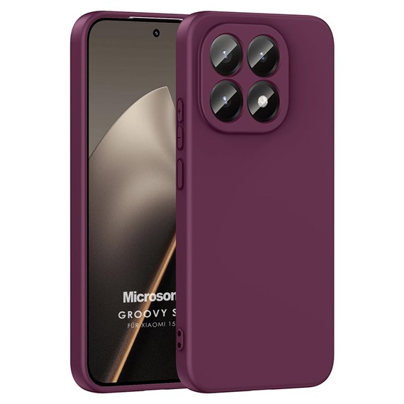 Microsonic Xiaomi 15T Kılıf Groovy Soft Mor 1
