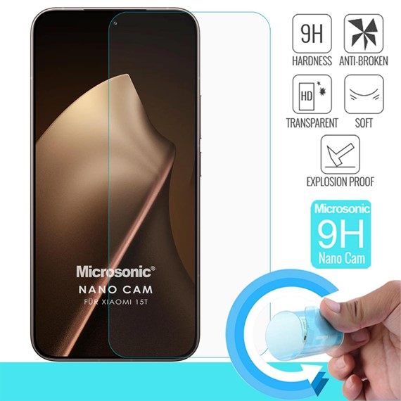 Microsonic Xiaomi 15T Nano Glass Cam Ekran Koruyucu 2