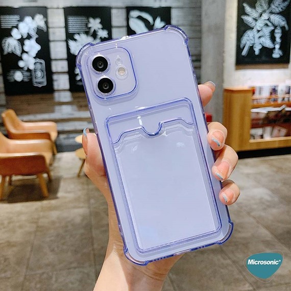 Microsonic Xiaomi 15T Pro Card Slot Shock Kılıf Şeffaf 3
