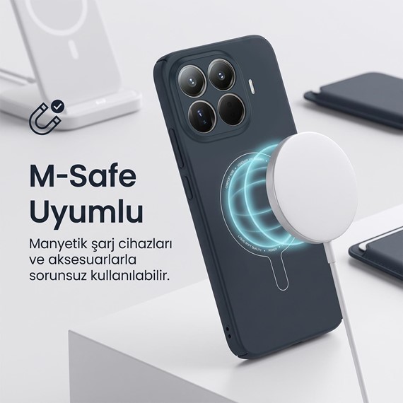 Microsonic Apple iPhone 17e Kılıf AirFit MagSafe Bordo 3