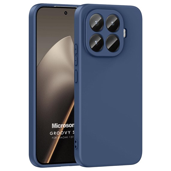 Microsonic Xiaomi 15T Pro Kılıf Groovy Soft Lacivert 1