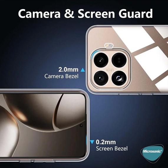 Microsonic Xiaomi 15T Pro Kılıf Transparent Soft Şeffaf 3