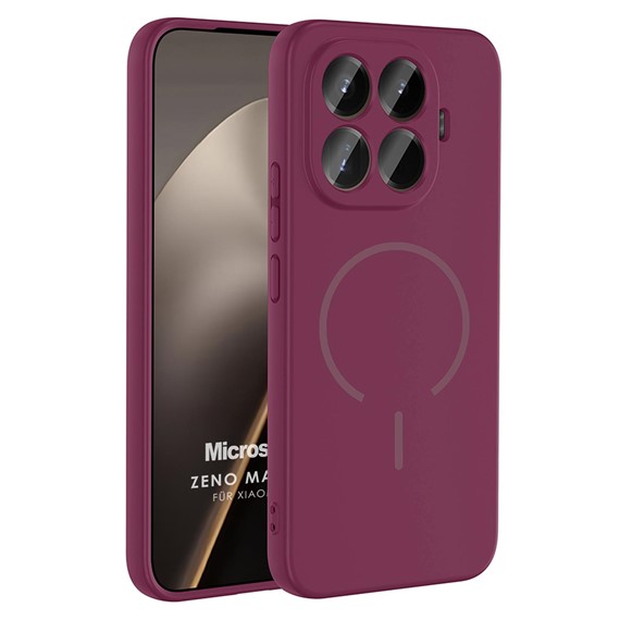 Microsonic Xiaomi 15T Pro Kılıf Zeno MagSafe Mürdüm 1