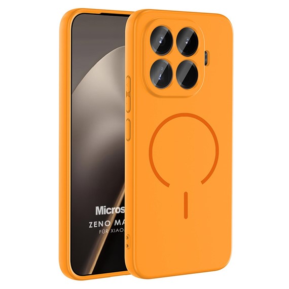 Microsonic Xiaomi 15T Pro Kılıf Zeno MagSafe Turuncu 1