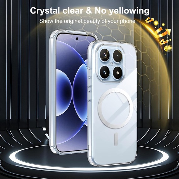Microsonic Xiaomi 17 Kılıf MagSafe Clear Sararmaz Şeffaf 3