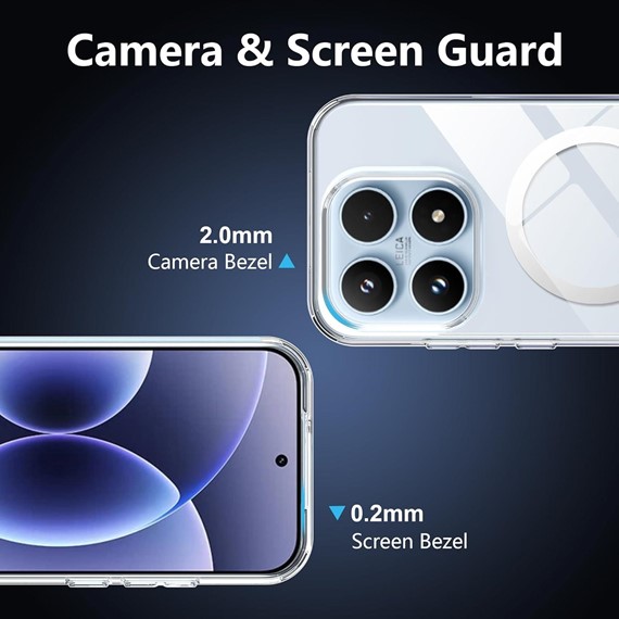 Microsonic Xiaomi 17 Kılıf MagSafe Clear Sararmaz Şeffaf 6