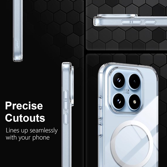 Microsonic Xiaomi 17 Kılıf MagSafe Clear Sararmaz Şeffaf 7