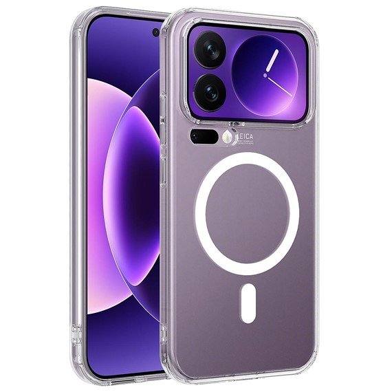 Microsonic Xiaomi 17 Pro Max Kılıf MagSafe Clear Sararmaz Şeffaf 1