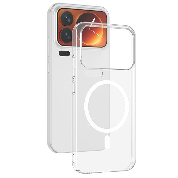 Microsonic Xiaomi 17 Pro Max Kılıf MagSafe Clear Sararmaz Şeffaf 2