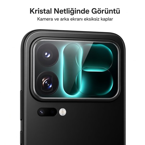 Microsonic Xiaomi 18 Pro Kamera Lens Koruma Camı Şeffaf 5