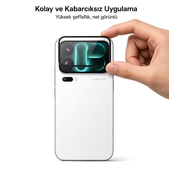 Microsonic Xiaomi 18 Pro Kamera Lens Koruma Camı Siyah 3