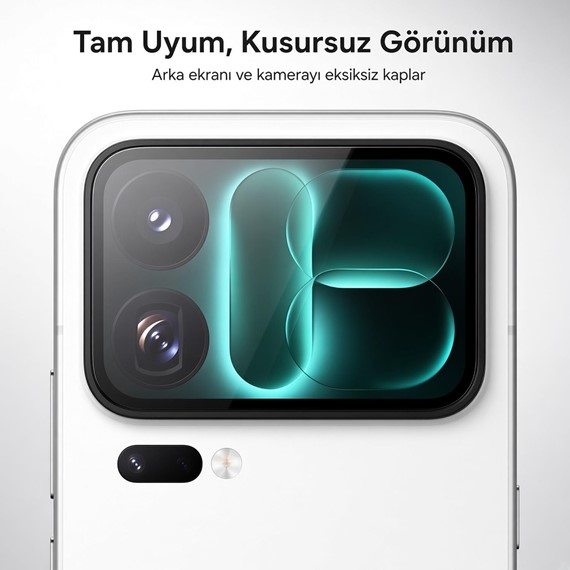 Microsonic Xiaomi 18 Pro Kamera Lens Koruma Camı Siyah 2