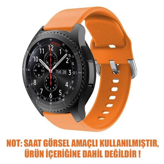 Microsonic Amazfit Pace 2 Stratos Silikon Kordon Turuncu 2