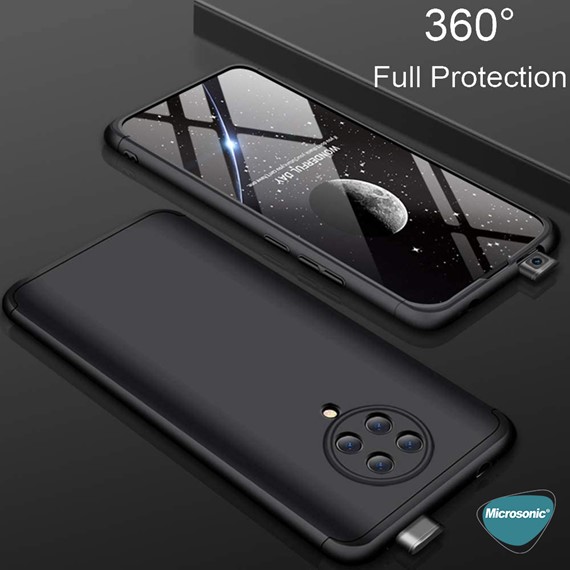 Microsonic Xiaomi Poco F2 Pro Kılıf Double Dip 360 Protective Kırmızı 8