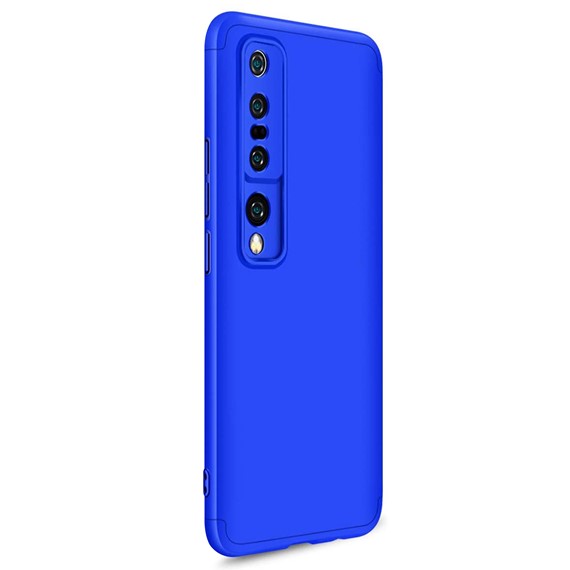 Microsonic Xiaomi Mi 10 Kılıf Double Dip 360 Protective Mavi 2