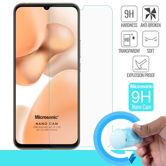 Microsonic Xiaomi Mi 10 Lite Nano Glass Cam Ekran Koruyucu 1