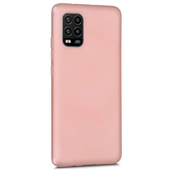 Microsonic Matte Silicone Xiaomi Mi 10 Lite Zoom Kılıf Rose Gold 2