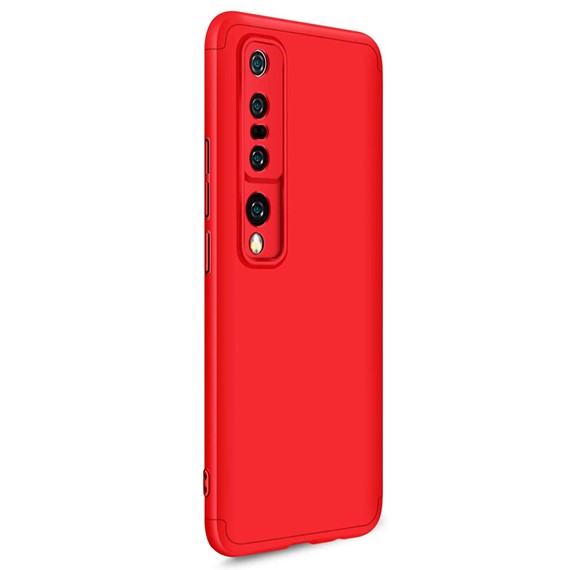 Microsonic Xiaomi Mi 10 Pro Kılıf Double Dip 360 Protective Kırmızı 2