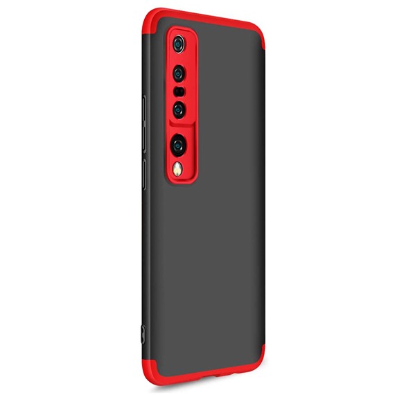 Microsonic Xiaomi Mi 10 Pro Kılıf Double Dip 360 Protective Siyah Kırmızı 2