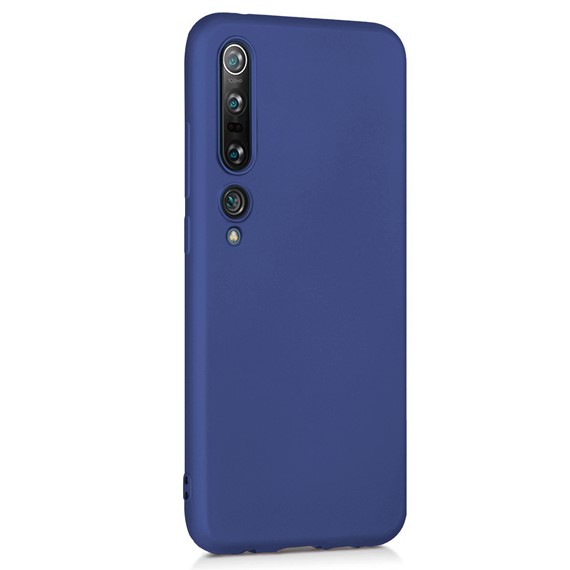 Microsonic Matte Silicone Xiaomi Mi 10 Pro Kılıf Lacivert 2