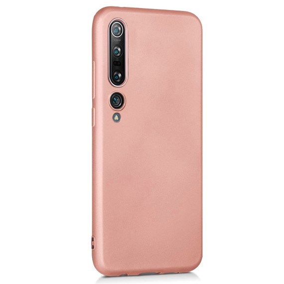 Microsonic Matte Silicone Xiaomi Mi 10 Pro Kılıf Rose Gold 2