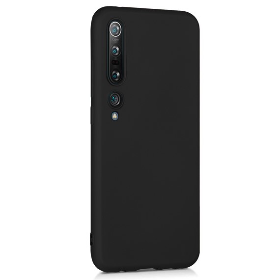 Microsonic Matte Silicone Xiaomi Mi 10 Pro Kılıf Siyah 2