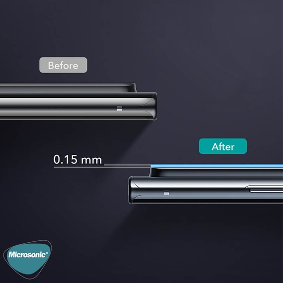 Microsonic Xiaomi Mi 10 Ultra Kamera Lens Koruma Camı V2 Siyah 3