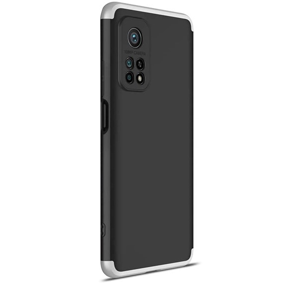 Microsonic Xiaomi Mi 10T Pro Kılıf Double Dip 360 Protective Siyah Gri 2